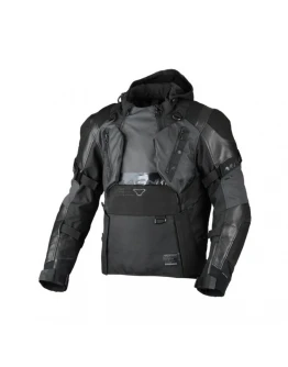 Geacă textil impermeabilă touring/adventure MACNA TRYTON - Negru
