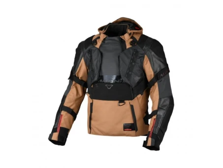 Geacă textil impermeabilă touring/adventure MACNA TRYTON - Maro/Negru | 1653678710
