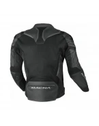 Geacă moto vară piele/textil MACNA Galvic - Negru | 1653683101