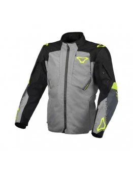 Geaca textil impemeabila touring/adventure MACNA NOTCH - Gri,galben