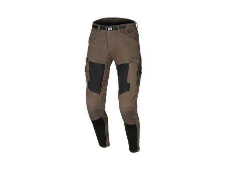Pantaloni moto de vara MACNA BOMBAR - maro/negru