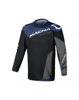 Tricou cross-enduro MACNA BACKYARD-1 - Negru,Albastru,Gri