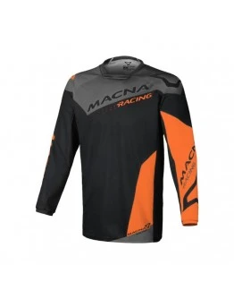 Tricou cross-enduro MACNA BACKYARD-1 - Negru,Gri,Portocaliu