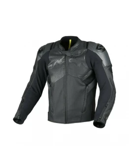 Geacă moto sport din piele MACNA Ignite - Negru