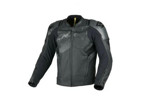 Geacă moto sport din piele MACNA Ignite - Negru | 1667588101