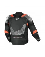 Geacă moto sport din piele MACNA Ignite - Negru/Rosu/Alb | 1667588132