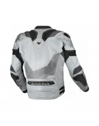 Geacă moto sport din piele MACNA Ignite - Gri/Negru | 1667588813