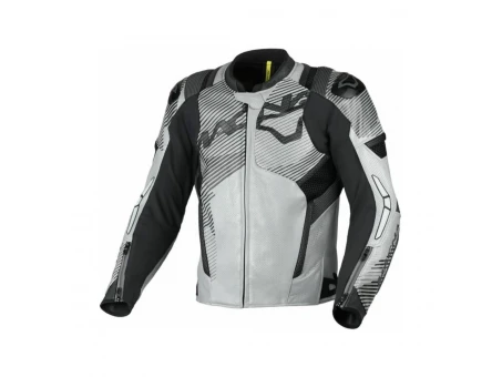 Geacă moto sport din piele MACNA Ignite - Gri/Negru | 1667588813