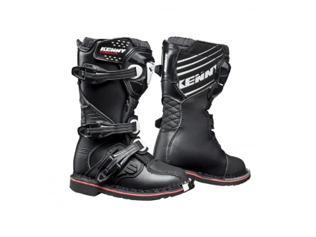 Cizme Copii Kenny Racing Cross/Enduro Model Track Kid/Junior - Negru/Alb