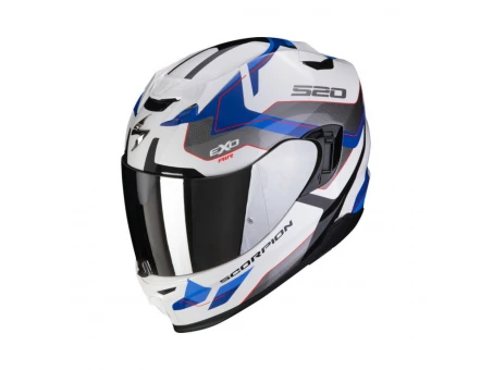 Casca integrala SCORPION EXO-520 EVO AIR ELAN - Alb/Albastru