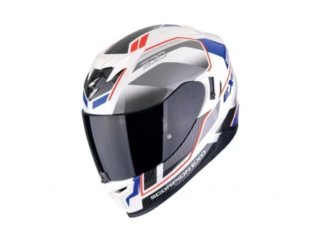 Casca integrala Scorpion EXO-520 EVO AIR Lena - Alb/Albastru/Rosu | 172-499-126