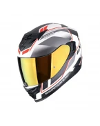 Casca integrala Scorpion EXO-520 EVO AIR Lena - Alb mat/Argintiu/Rosu | 172-499-310