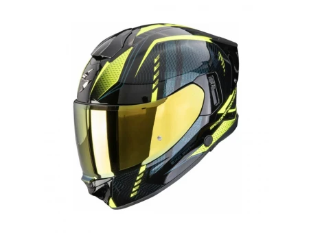 Cască integrală SCORPION EXO-530 AIR THERAS - Negru/Galben fluo | 173-529-141