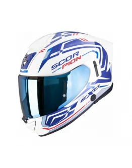 Cască integrală SCORPION EXO-530 AIR SLOPE - Alb/Albastru/Rosu