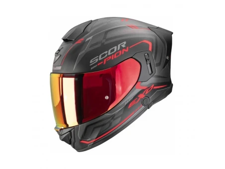 Cască integrală SCORPION EXO-530 AIR SLOPE - Negru mat/Rosu | 173-530-24