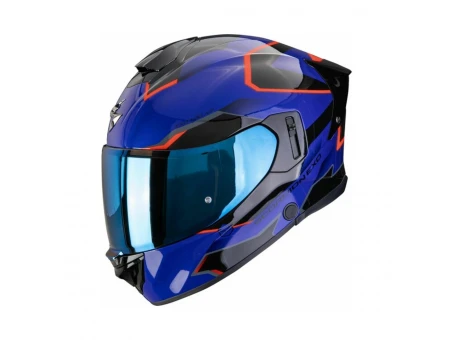 Cască integrală SCORPION EXO-530 AIR CLIP - Albastru/Negru | 173-531-373