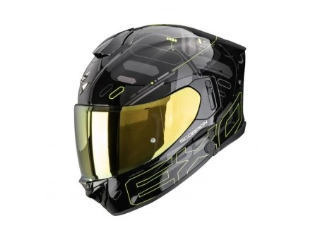 Cască moto integrală SCORPION EXO-530 Air Fond - Negru/Galben fluo | 173-532-141