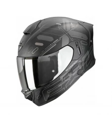 Cască moto integrală SCORPION EXO-530 Air Fond - Negru mat/Argintiu