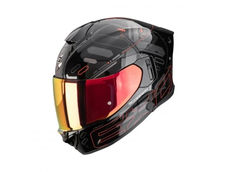 Cască moto integrală SCORPION EXO-530 Air Fond - Negru/Rosu | 173-532-238