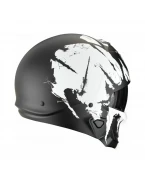 Cască moto SCORPION EXO-Combat II MARAUDER - Negru mat/Alb | 182-366-227