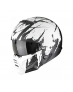 Cască moto SCORPION EXO-Combat II MARAUDER - Negru mat/Alb | 182-366-227