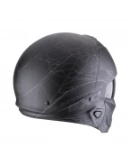 Cască open-face SCORPION EXO-Combat II Spiderweb - Negru mat/Argintiu | 182-476-159