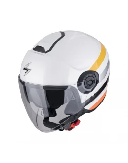 Casca open face/jet SCORPION EXO CITY II BEE - Alb/Galben