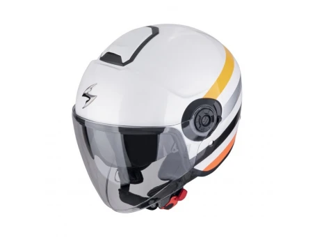 Casca open face/jet SCORPION EXO CITY II BEE - Alb/Galben | 183-423-150