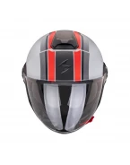 Casca open face/jet SCORPION EXO CITY II VEL - Gri mat/Rosu | 183-460-318