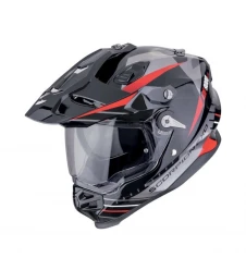 Cască enduro / adventure SCORPION ADF-9000 Air Feat - Negru/Argintiu/Rosu