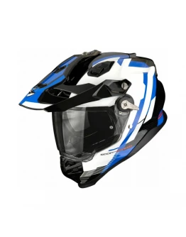 Cască adventure Scorpion EXO ADF-9000 Air Patrol - Negru/Albastru/Alb
