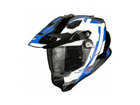 Cască adventure Scorpion EXO ADF-9000 Air Patrol - Negru/Albastru/Alb | 184-514-230