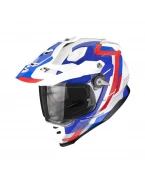 Cască adventure Scorpion EXO ADF-9000 Air - Alb/Albastru/Rosu | 184-514-236