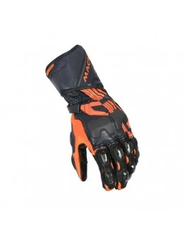 Manusi de piele racing MACNA POWERTRACK- Albastru,Portocaliu