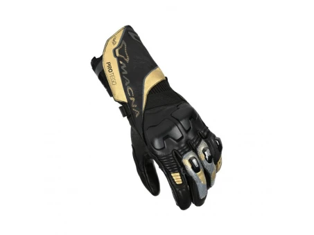 Manusi femei de piele sport MACNA PROTEGO - Negru/Auriu | 1906287170