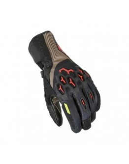 Manusi de piele impermeabile MACNA BRAWLER RTX - Maro,Negru,Rosu