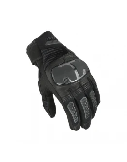 Mănuși moto de vară din piele MACNA RIME 2.0 - Negru