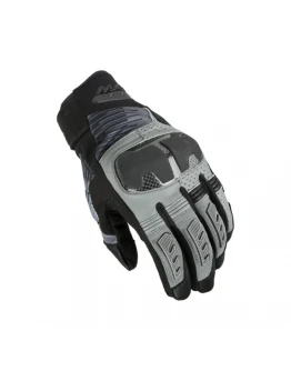 Mănuși moto de vară din piele MACNA RIME 2.0 - Gri/Negru