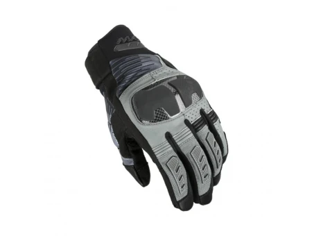 Mănuși moto de vară din piele MACNA RIME 2.0 - Gri/Negru | 1906334810