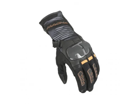 Mănuși din piele de vară MACNA TEMPO 2.0 - Negru/Portocaliu | 1906335133