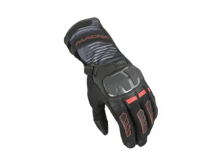 Mănuși din piele de vară MACNA TEMPO 2.0 - Negru/Rosu | 1906335130