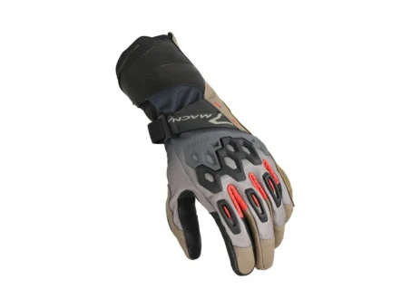 Mănuși moto de vară MACNA TANAMAX - Maro/Negru/Rosu | 1906337713