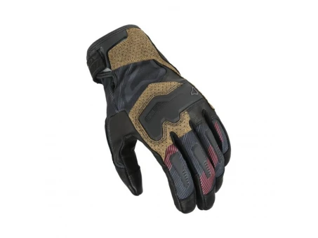 Mănuși moto de vară MACNA HAROS 2.0 - Negru/Maro/Rosu | 1906343173