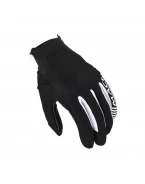 Manusi Moto din Piele MACNA OBTAIN LEATHER - Negru/Alb | 1906364120