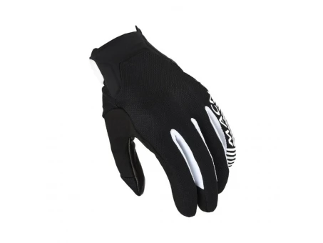 Manusi Moto din Piele MACNA OBTAIN LEATHER - Negru/Alb | 1906364120
