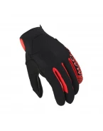 Manusi Moto din Piele MACNA OBTAIN LEATHER - Negru/Rosu | 1906364130