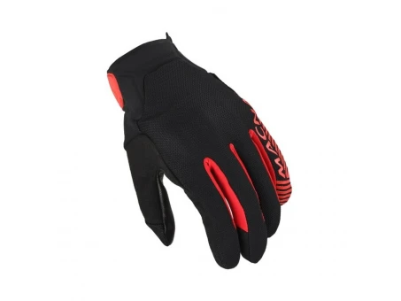 Manusi Moto din Piele MACNA OBTAIN LEATHER - Negru/Rosu | 1906364130