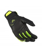 Manusi Moto din Piele MACNA OBTAIN LEATHER - Negru/Galben fluo | 1906364170