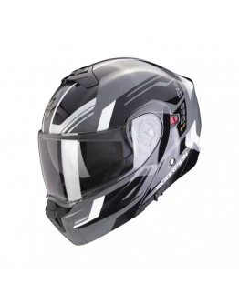 Casca moto flip-up SCORPION EXO 930 EVO SIKON - Gri,Negru,Alb