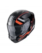 Cască flip-up Scorpion EXO-930 EVO - Negru metalizat/Ros | 194-501-244